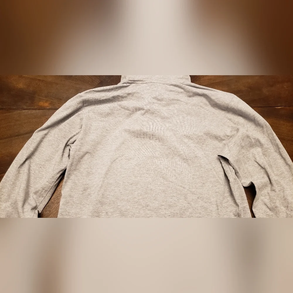 Adidas Gray Hoodie with Black Logo Mens Size Small